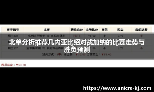 北单分析推荐几内亚比绍对战加纳的比赛走势与胜负预测